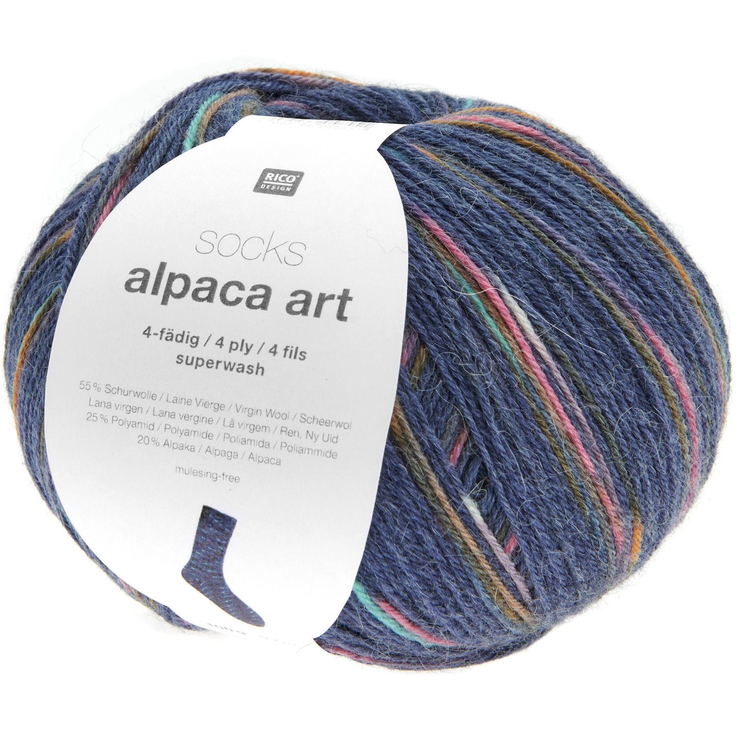 Rico - Socks Alpaca Art 4-fädig