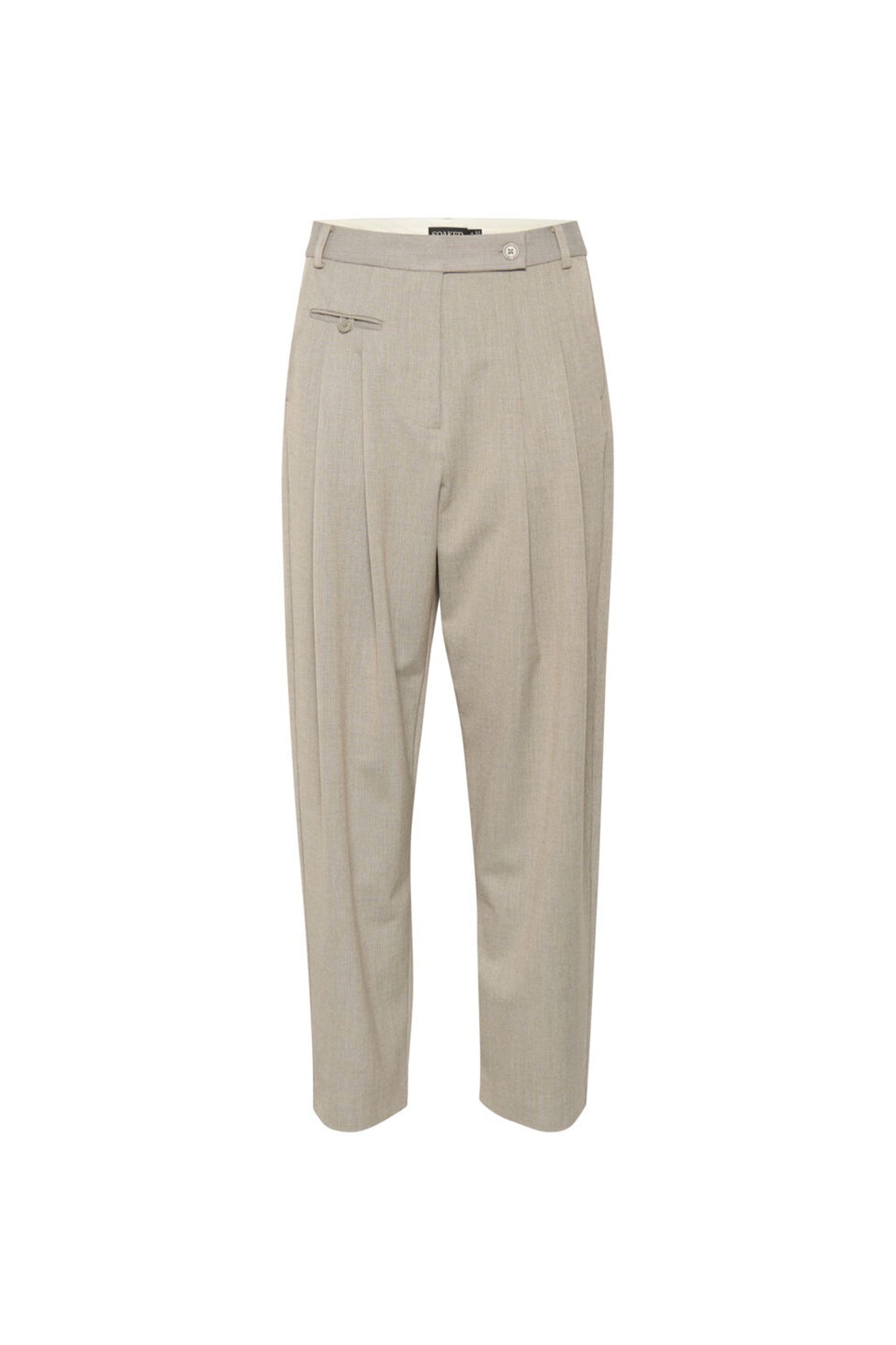 SOAKED - SLSibba Pants Grey melange