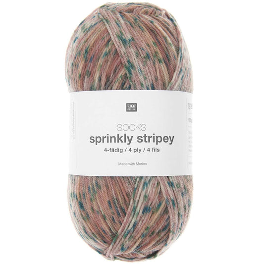 Rico - Socks Sprinkly Stripey 4-fädig