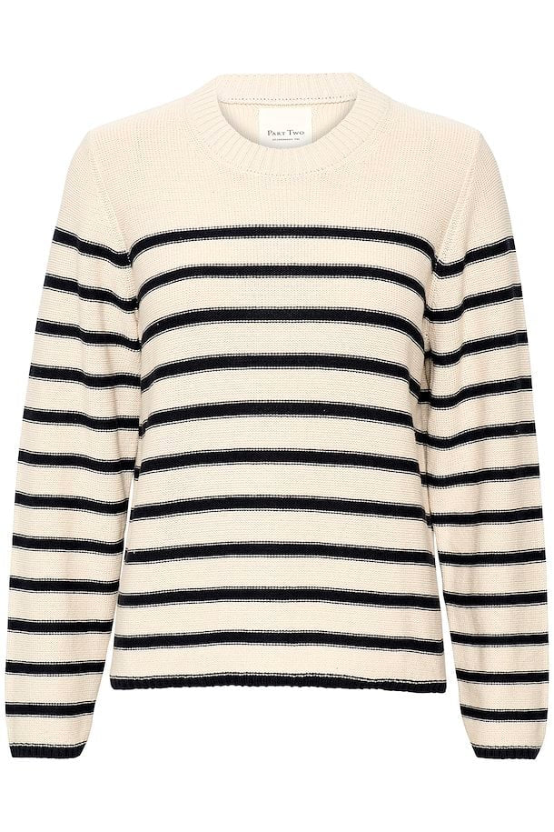 Part Two - Carolyn Strickpullover Dark Navy Stripe