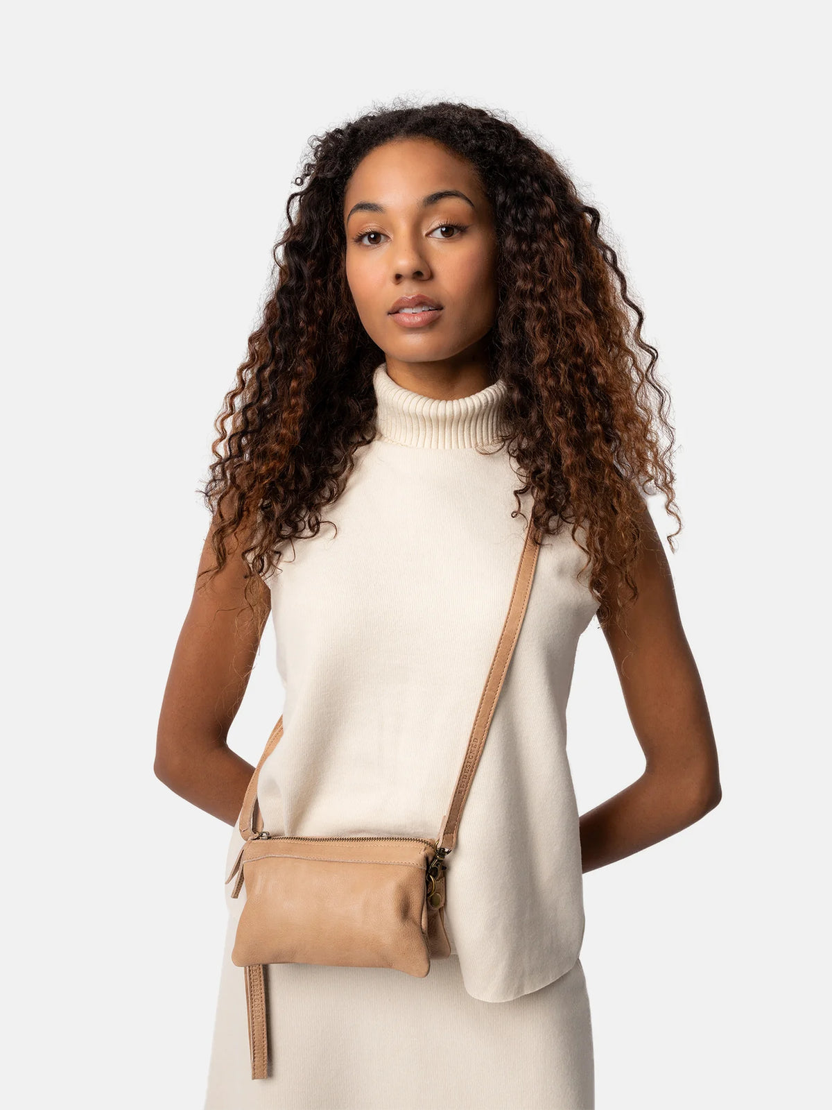 Re:Designed Lisa Urban Leder-Clutch & Crossbody