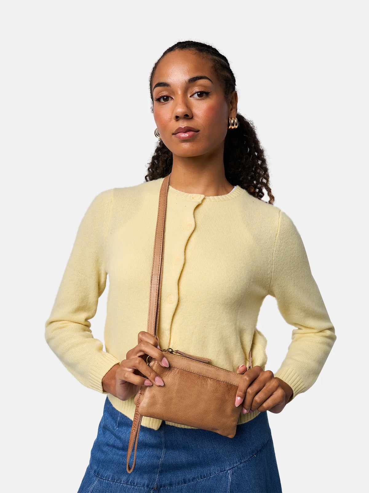 Re:Designed Lisa Urban Leder-Clutch & Crossbody